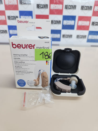 Amplificador Auditivo Beurer HA 20 – Ajustable, 40 dB, Diseño Ergonómico